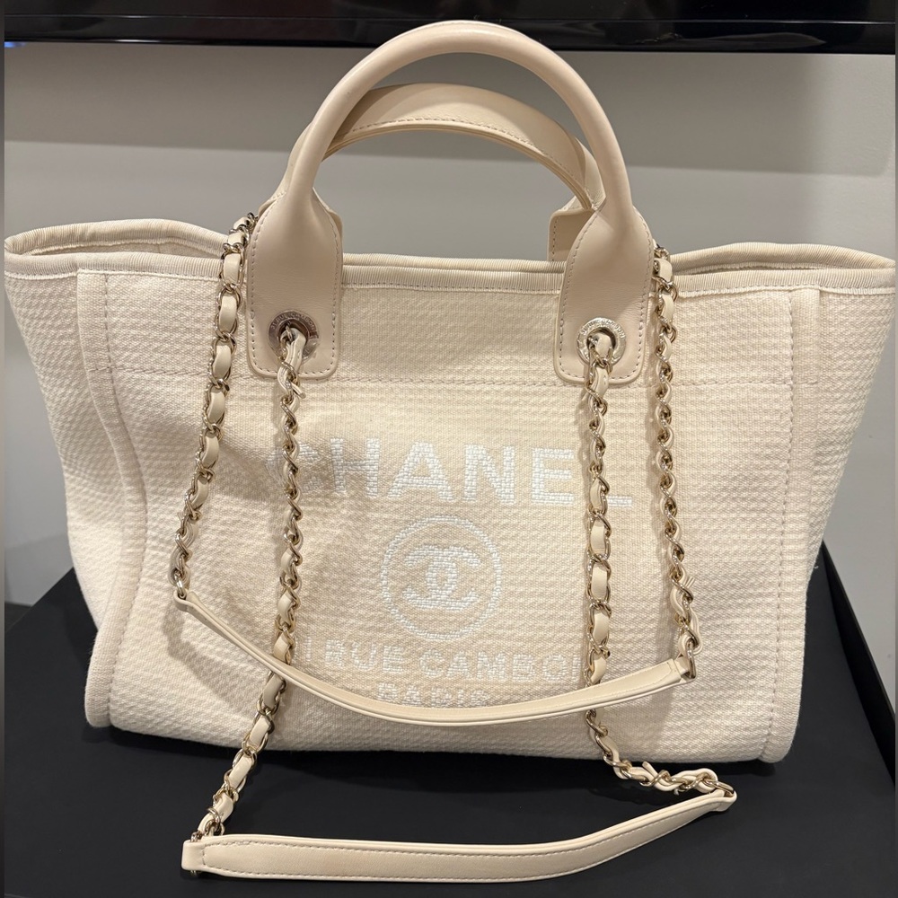 Chanel Cream Tote Bag